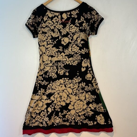 Desigual Cotton Dress Beautiful Wearable Art Size small - Picture 6 of 10
